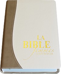 La Bible Femme à Son Écoute – Couverture fibro couleur blanc et taupe -