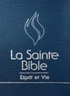 Illustration: Bible d'tude Esprit et Vie Segond 1910 - Edition Nuit PU Bleu / tranches argent / avec onglets 