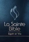 Illustration: Bible d'tude Esprit et Vie Segond 1910 Edition Deluxe Cuir bleu / tranches argent / onglets 