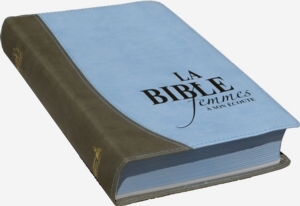 Illustration: La Bible Femme à Son Écoute FASE – Couverture fibro couleur bleu et taupe
