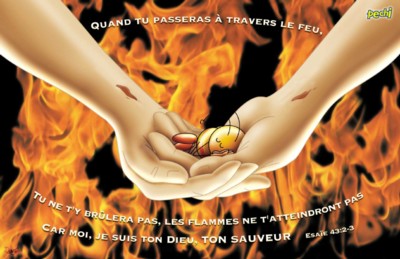 Illustration: Quand tu passeras à travers le feu...