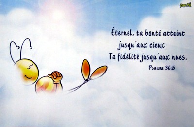 Illustration: Eternel, ta bonté atteint jusqu'au cieux