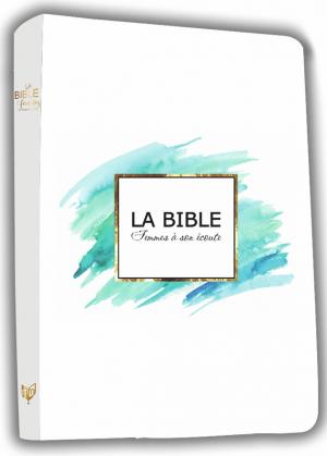 Illustration: Bible Femmes à son écoute (FASE)  Couverture RIGIDE aqua et or FASE