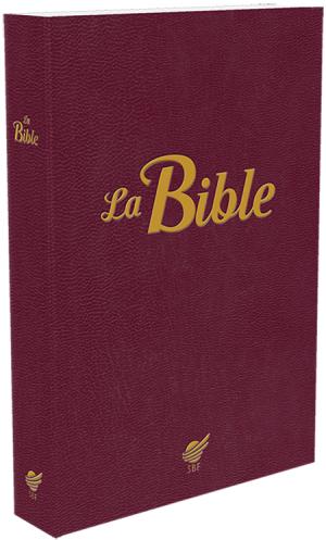 Illustration: «LA BIBLE» couverture souple grenat - Version Segond révisée