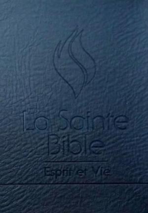 Illustration: Bible d'étude Esprit et Vie Segond 1910 Edition Black Out PU Noir / tranches blanches couverture souple