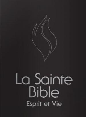 Illustration: Bible d'étude Esprit et Vie Segond 1910 noir / tranches blanches couverture rigide
