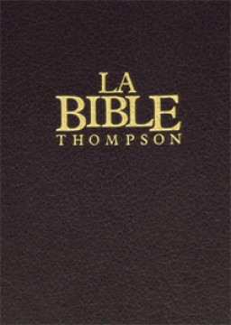 Bible Thompson / Cartonn&eacute;e grenat, sans onglets, paroles de J&eacute;sus en rouge.