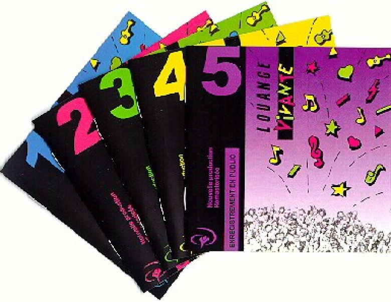 set de 5 CDs Louange vivante 1-5 - Sylvain Freymond