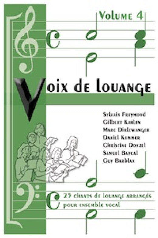 Voix de louange (vol 4) Chants à plusieurs voix - Guy Barblan
