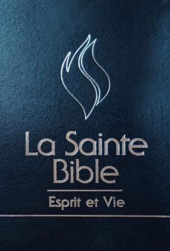 Bible d'&eacute;tude Esprit et Vie Segond 1910 Edition Deluxe Cuir bleu / tranches argent / onglets 