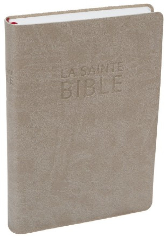 Bible Grand Format PU Beige - Bible Darby - Édition de Rolle 2022