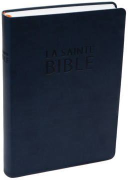 Bible Grand Format PU Bleu - Bible Darby - &Eacute;dition de Rolle 2022