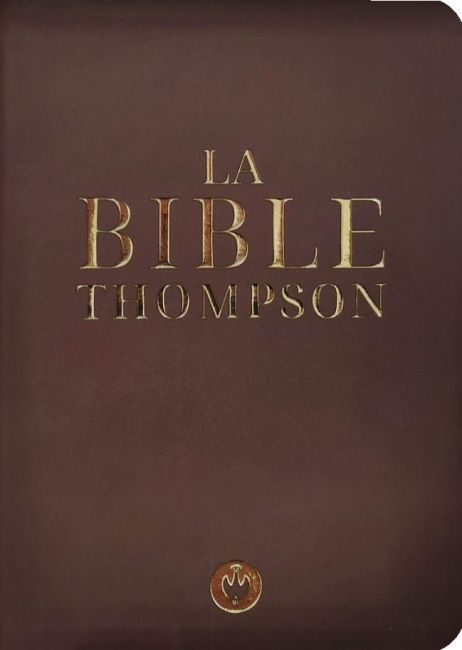 BIBLE THOMPSON «LA COLOMBE» LUXE MARRON